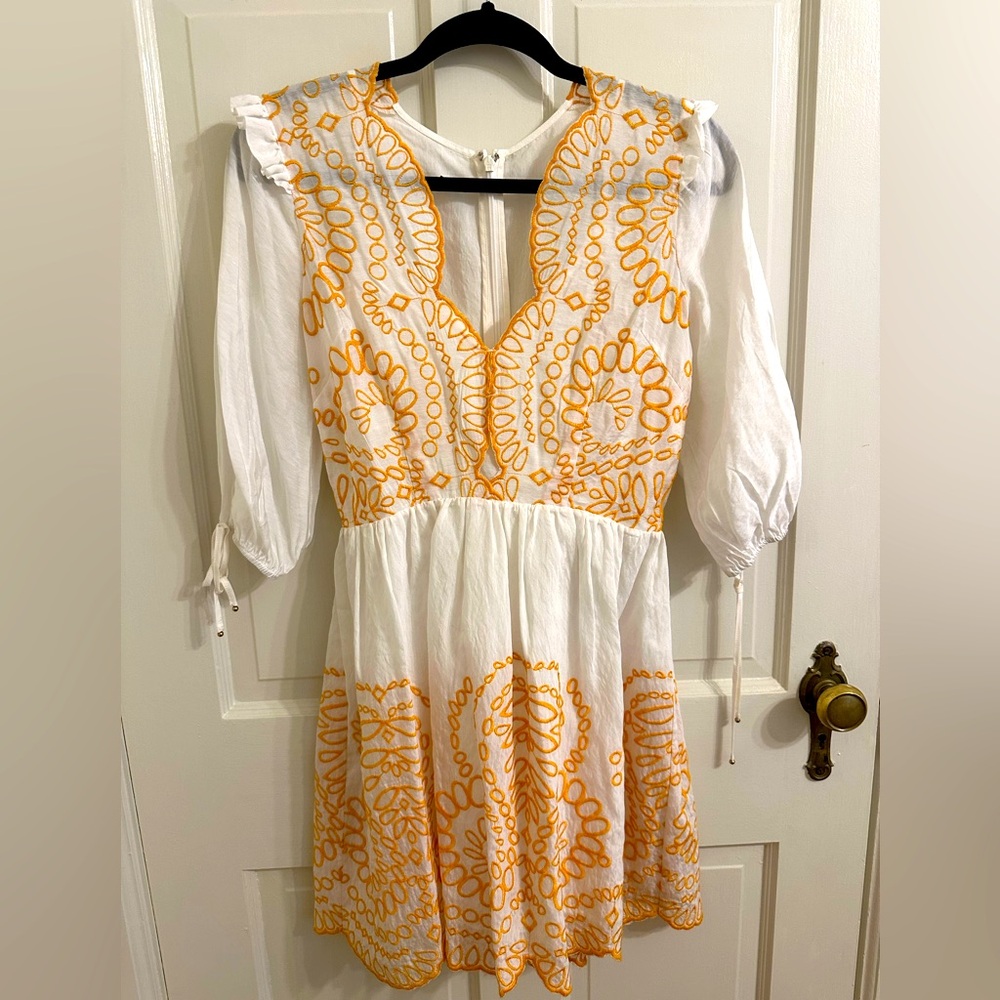 Keepsake “Without Me” Embroidered Mini Dress - Size S - New With Tags
